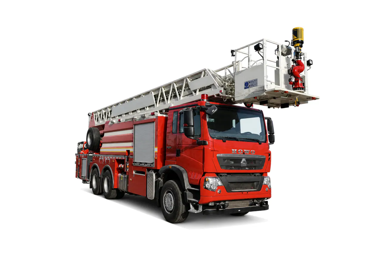 Aerial Ladder Fire Truck, original vehicle layout view